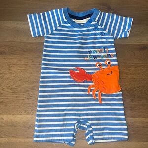 JoJo Maman Bebe Crab Romper 0-3 Months